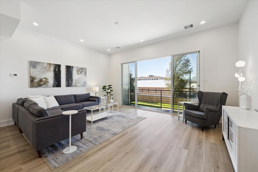 Furnished interior view inside a new home in , Houston (Image 10).