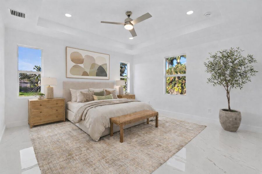 Master bedroom- staged