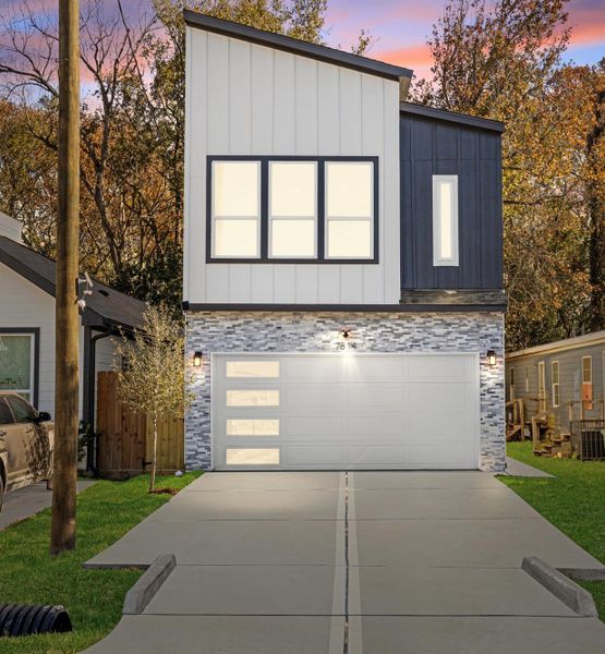 Front exterior of a new home in , Houston, TX, highlighting curb appeal (Image 2). Front exterior of a new home in , Houston, TX, highlighting curb appeal (Image 2).