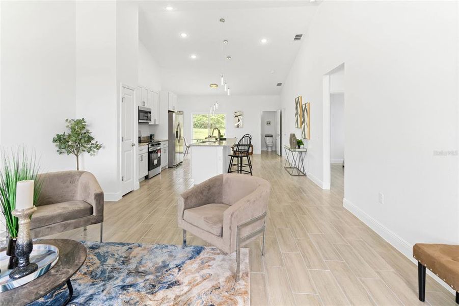 Furnished interior view inside a new home in , Kissimmee (Image 43).