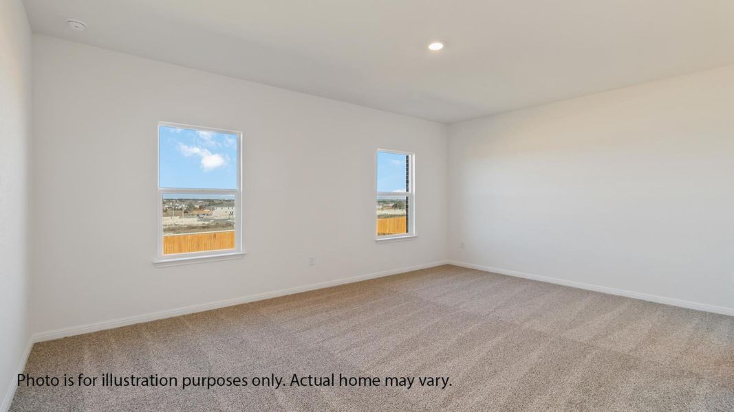 Spacious, unfurnished interior of a new home in Bar W Ranch, Leander (Image 11).