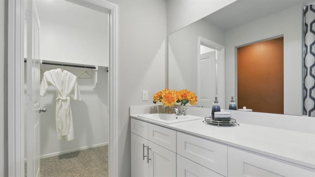 Furnished interior view inside a new home in Lonestar at Liberty Trails, Fort Worth (Image 8).
