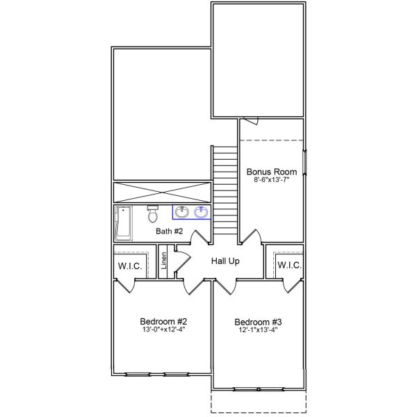 2D floor plan layout of this home in Tucker Ridge, Pendleton, SC (Image 6). 2D floor plan layout of this home in Tucker Ridge, Pendleton, SC (Image 6).