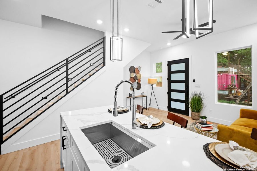 Furnished interior view inside a new home in , San Antonio (Image 12).