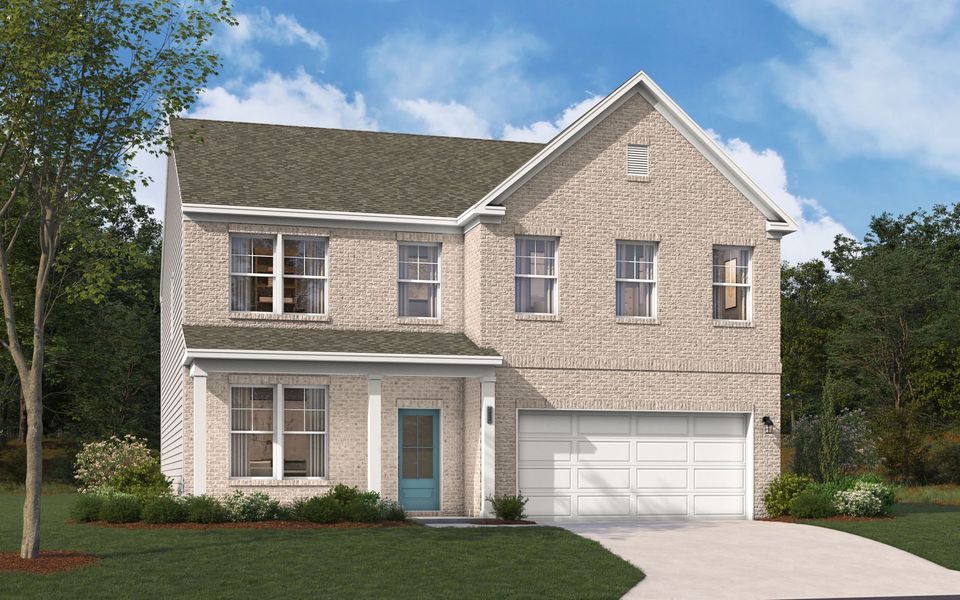 Representative exterior photo of a completed home built from the The Kershaw by Stanley Martin Homes in Riverside Ridge, Lawrenceville, GA (Image 76).