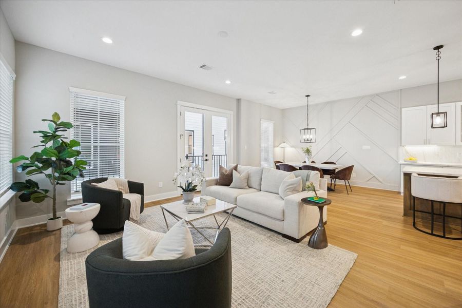 Furnished interior view inside a new home in , Houston (Image 40).