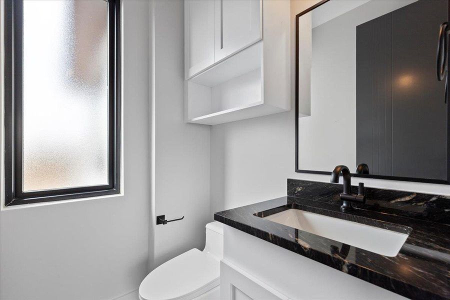 Half Bathroom in Media room Half Bathroom in Media room