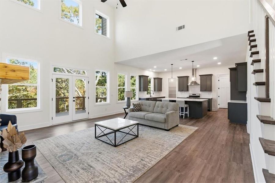 Furnished interior view inside a new home in , Cartersville (Image 29).