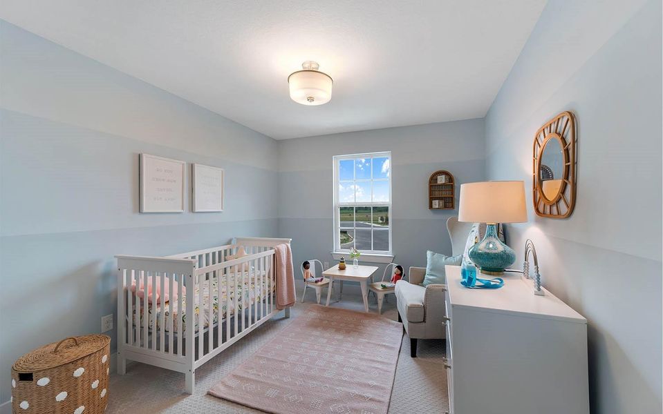 Furnished interior view inside a new home in Massey Oaks, Pearland (Image 15).