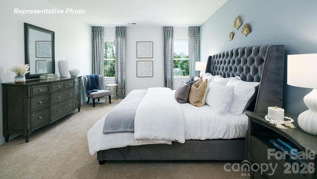 Furnished interior view inside a new home in Secrest Commons, Monroe (Image 14).