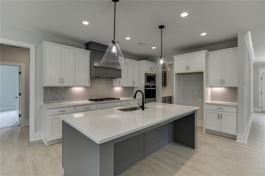 Furnished interior view inside a new home in , Buford (Image 9).