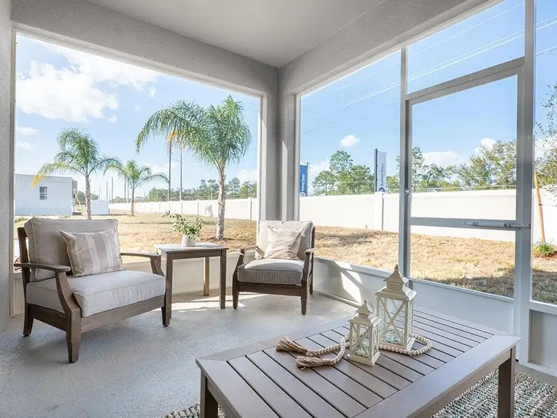 And, outdoor living space is included - Shelby II by Highland Homes