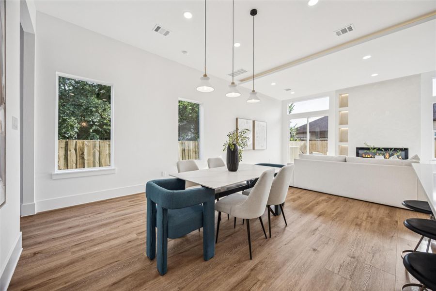 Furnished interior view inside a new home in , Houston (Image 16). Furnished interior view inside a new home in , Houston (Image 16).