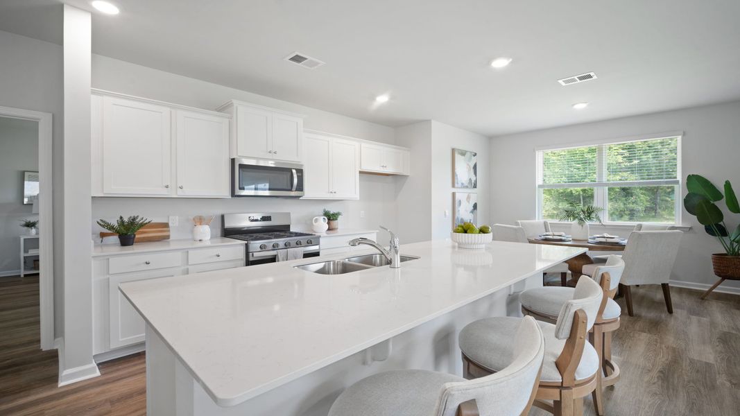 Furnished interior view inside a new home in Fernhill Farms, Statesboro (Image 11).