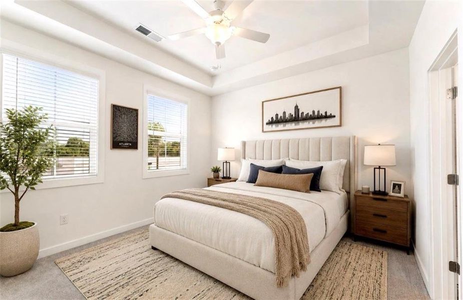 Furnished interior view inside a new home in Array, Atlanta (Image 6). Furnished interior view inside a new home in Array, Atlanta (Image 6).