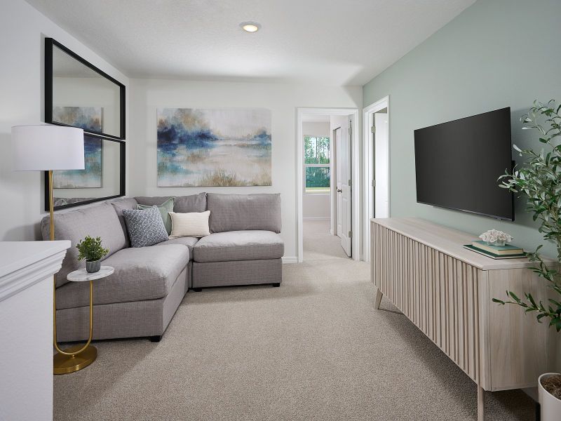 Furnished interior view inside a new home in Bradford Park, Ormond Beach (Image 7).