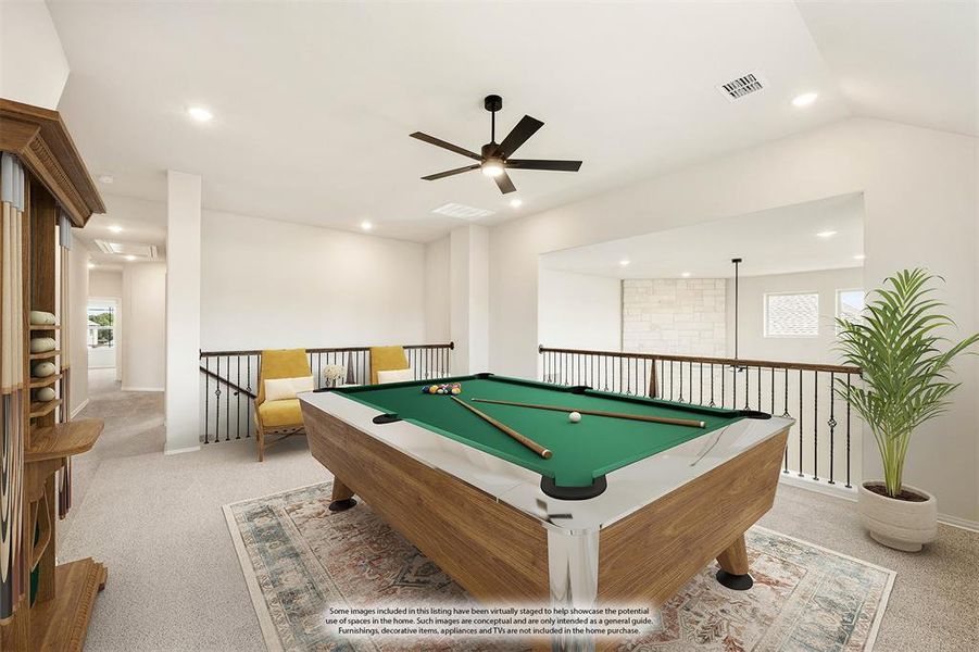 Furnished interior view inside a new home in Mockingbird Hills 60-65, Joshua (Image 11).