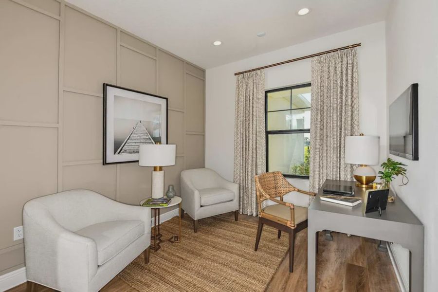 Furnished interior view inside a new home in Boca Royale Golf and Country Club at Wellen Park, Englewood (Image 10). Furnished interior view inside a new home in Boca Royale Golf and Country Club at Wellen Park, Englewood (Image 10).