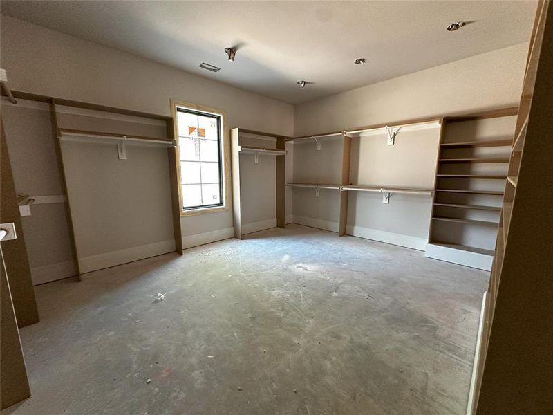 View of spacious closet