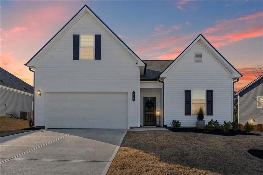Front exterior of a new home in , Adairsville, GA, highlighting curb appeal (Image 1). Front exterior of a new home in , Adairsville, GA, highlighting curb appeal (Image 1).