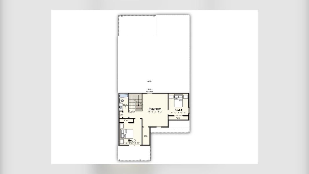 2D floor plan layout of this home in Lockwood, Collierville, TN (Image 3). 2D floor plan layout of this home in Lockwood, Collierville, TN (Image 3).