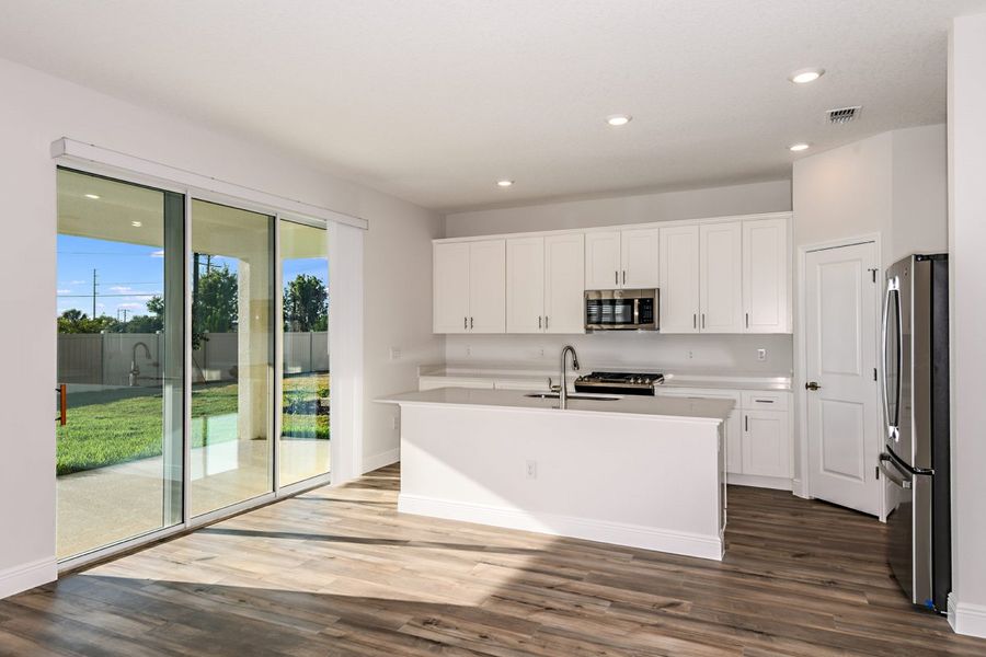 Representative furnished interior of a home built from the Amelia by Casa Fresca Homes in Mirada, San Antonio (Image 6).