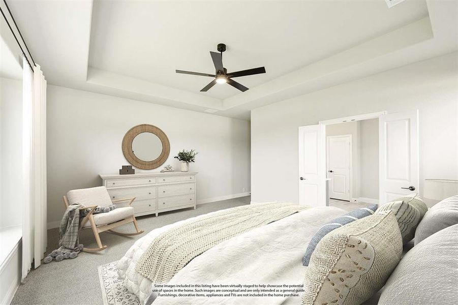 Furnished interior view inside a new home in The Oaks, Red Oak (Image 18). Furnished interior view inside a new home in The Oaks, Red Oak (Image 18).