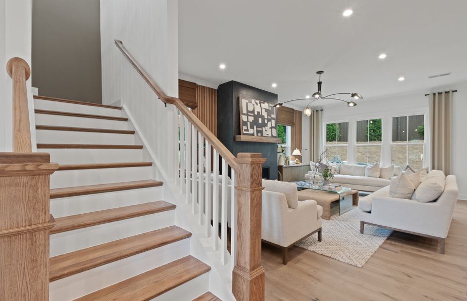 Representative furnished interior of a home built from the Richmond by John Wieland in Sterling Pointe, Cumming (Image 9).