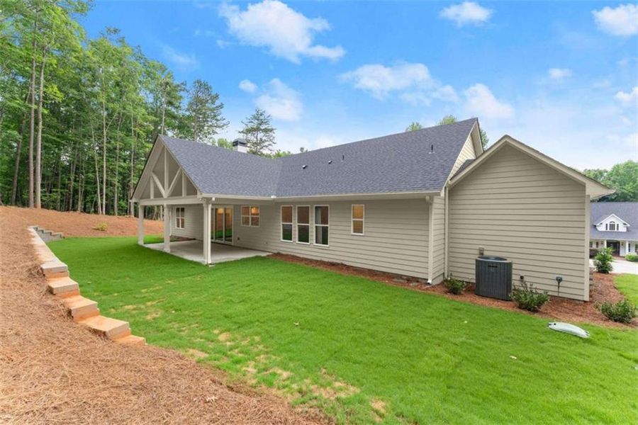 Exterior details and patio area of a home in , Clarkesville (Image 29).