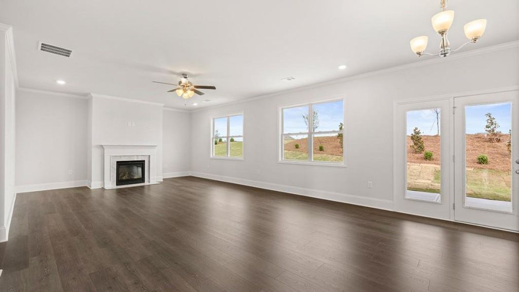 Spacious, unfurnished interior of a new home in Haven Abbey, Cumming (Image 26). Spacious, unfurnished interior of a new home in Haven Abbey, Cumming (Image 26).