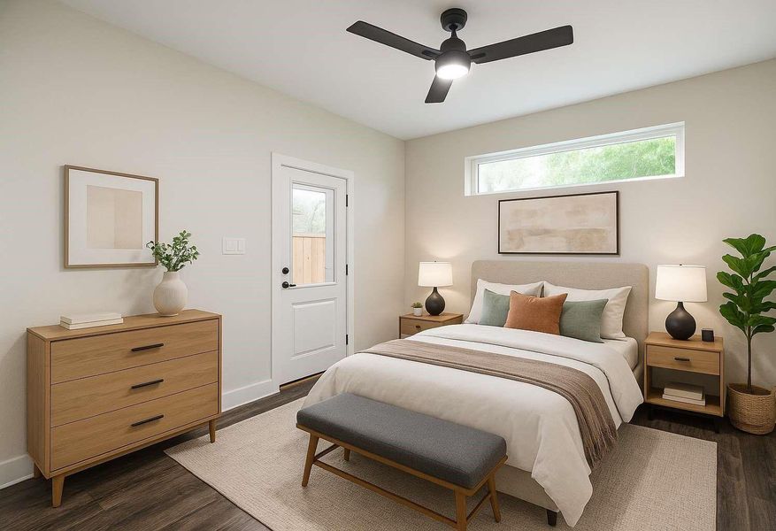 First level Bedroom- Great for Guest or Office First level Bedroom- Great for Guest or Office