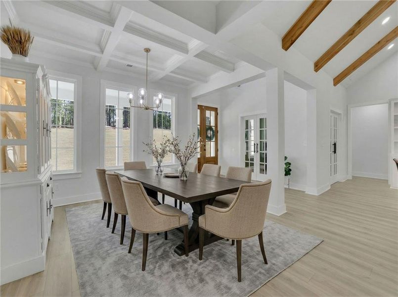 Furnished interior view inside a new home in , Monroe (Image 60).