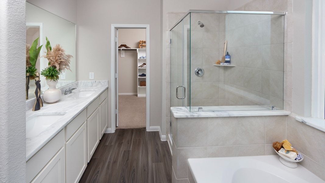 Representative furnished interior of a home built from the The Highlands by Legend Homes in Bluestem, Brookshire (Image 11).