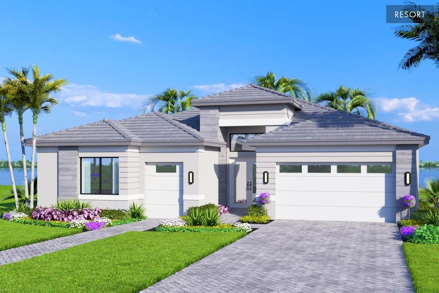 Representative exterior photo of a completed home built from the Bianca II by GL Homes in Valencia Vista at Riverland, Port St. Lucie, FL (Image 2). Representative exterior photo of a completed home built from the Bianca II by GL Homes in Valencia Vista at Riverland, Port St. Lucie, FL (Image 2).