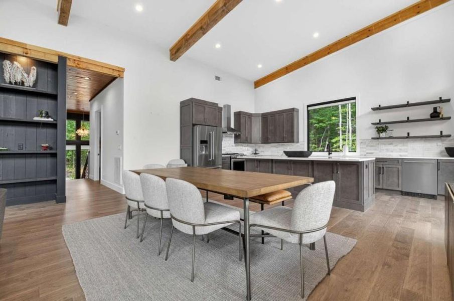 Furnished interior view inside a new home in , Blue Ridge (Image 36).