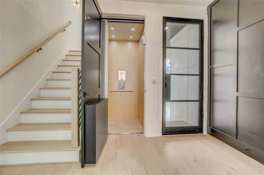 Already outfitted with an all-floor elevator, this unit has all you could want.