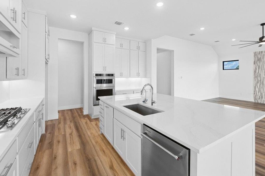 Furnished interior view inside a new home in Leander Estates, Leander (Image 9). Furnished interior view inside a new home in Leander Estates, Leander (Image 9).