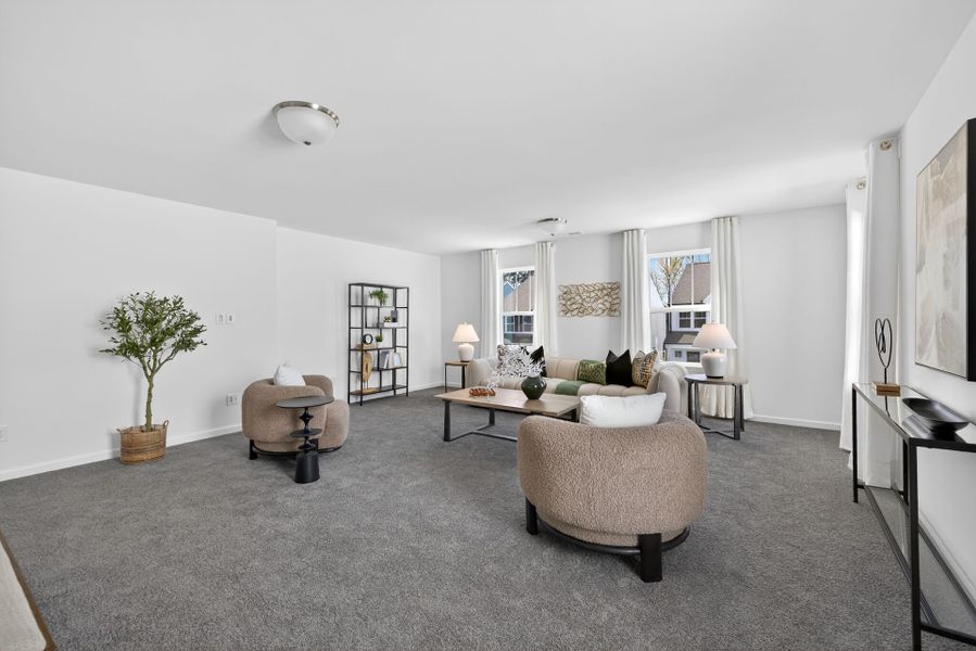 Furnished interior view inside a new home in Copper Ridge at Flowers Plantation, Clayton (Image 26).