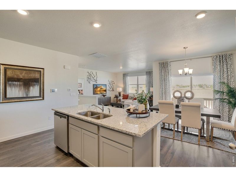 Furnished interior view inside a new home in Fossil Creek Ranch, Windsor (Image 6).