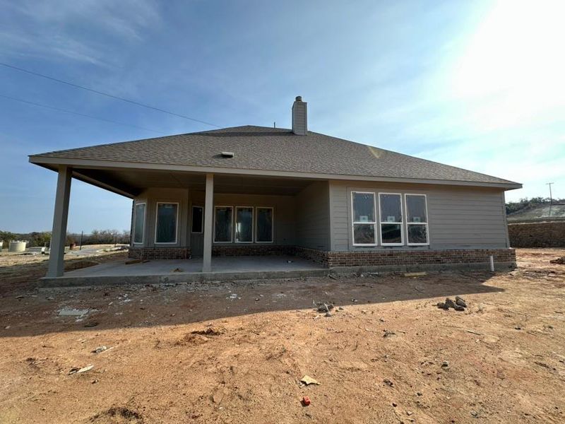 In-progress construction of a new home in Eagle Ridge Estates, Weatherford, TX (Image 4).