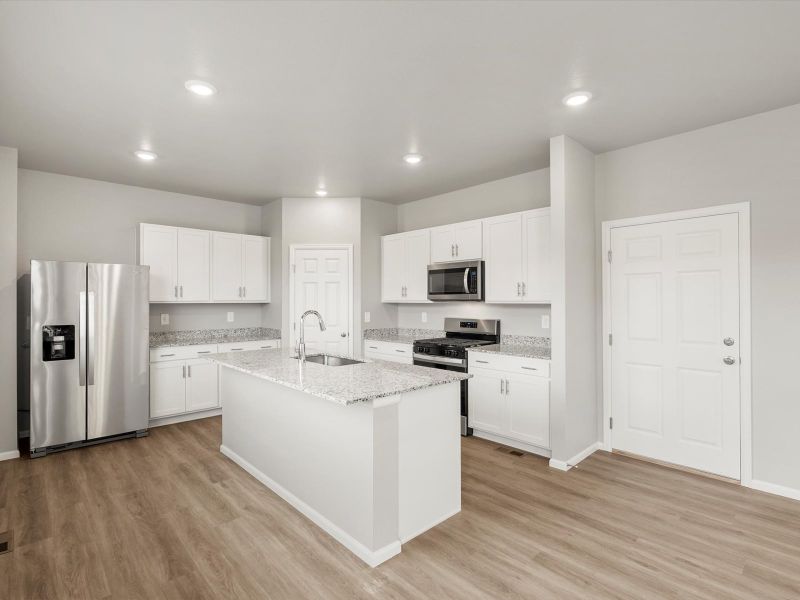 Furnished interior view inside a new home in Meridian Ranch, Peyton (Image 2). Furnished interior view inside a new home in Meridian Ranch, Peyton (Image 2).