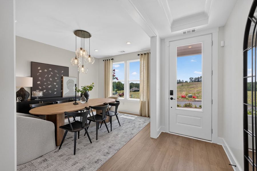 Representative furnished interior of a home built from the Wynfield by Pulte Homes in Bleckley Station, Ball Ground (Image 12).