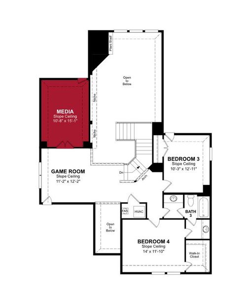 2D floor plan layout of this home in Lovers Landing, Forney, TX (Image 3). 2D floor plan layout of this home in Lovers Landing, Forney, TX (Image 3).