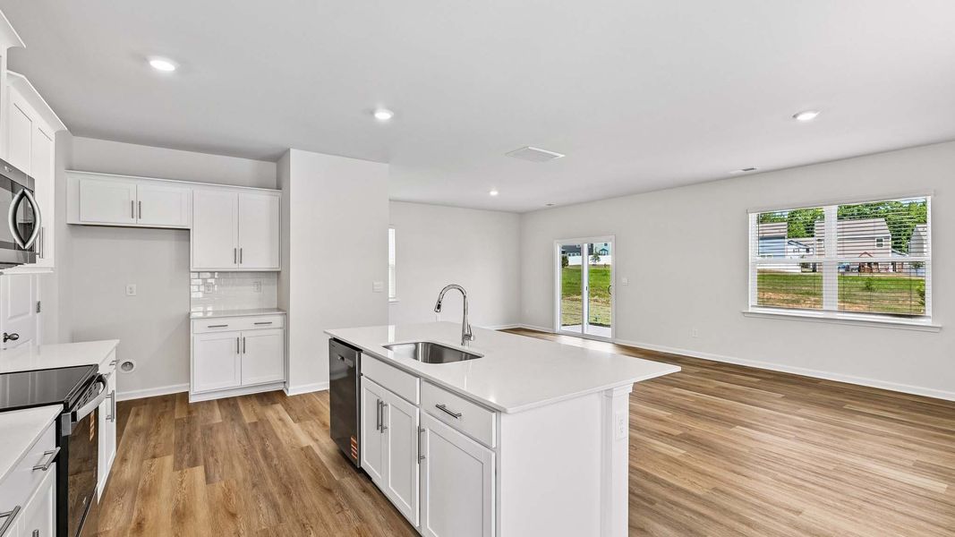 Furnished interior view inside a new home in The Hamptons at Hickory, Hickory (Image 8).