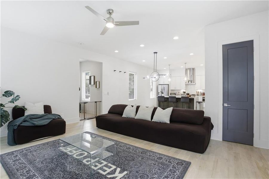 Furnished interior view inside a new home in , Atlanta (Image 9).