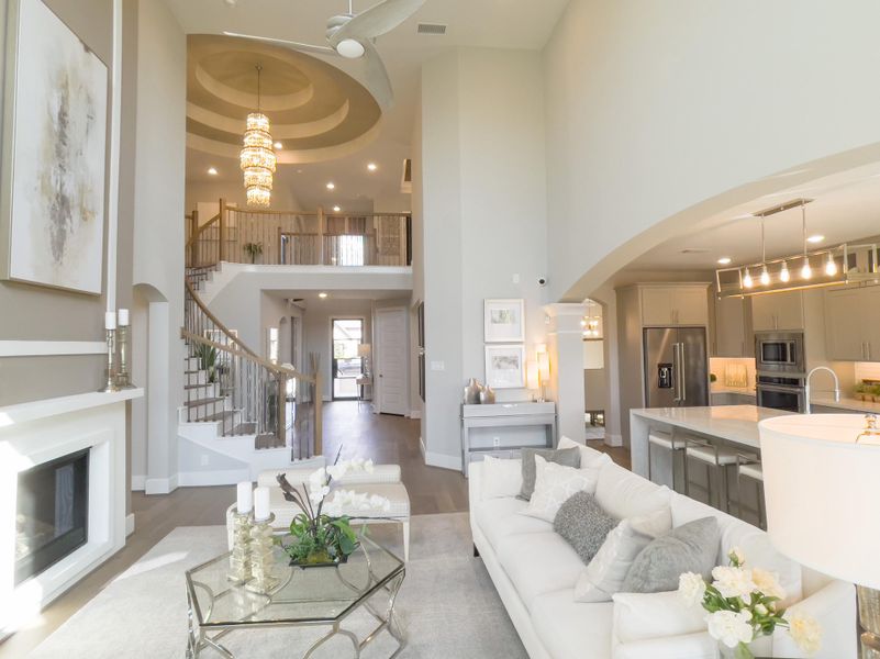 Furnished interior view inside a new home in Bridgeland, Cypress (Image 18).