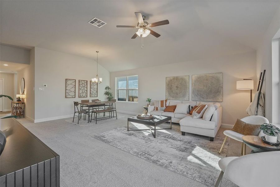 Furnished interior view inside a new home in Grand Oaks Reserve, Cleveland (Image 14).