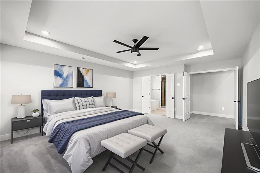 Furnished interior view inside a new home in , Hoschton (Image 10).