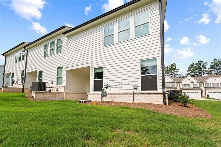 Front exterior of a new home in , Duluth, GA, highlighting curb appeal (Image 20). Front exterior of a new home in , Duluth, GA, highlighting curb appeal (Image 20).