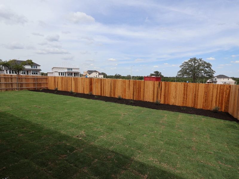 Exterior details and patio area of a home in Edgewood, Leander (Image 16). Exterior details and patio area of a home in Edgewood, Leander (Image 16).